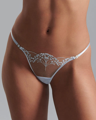 Marisa String Eiswasserblau/Transparent